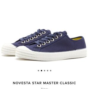 Novesta Navy Canvas Sneakers